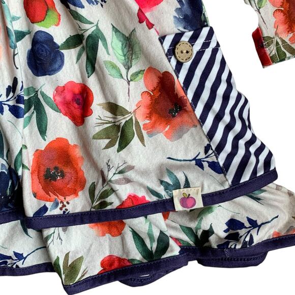 Cheeky Plum tiered floral dress with pockets - Picture 6 of 9